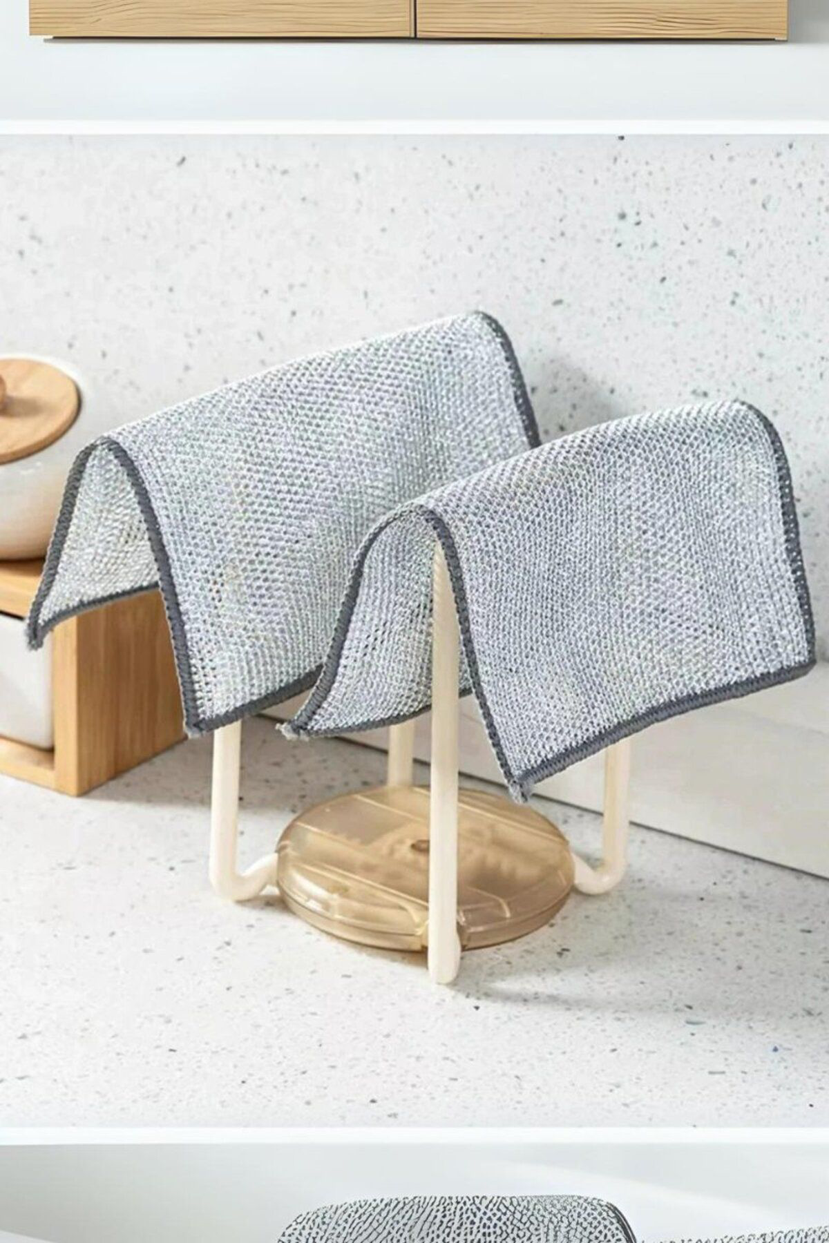 4'Lü Zor Kir Bezi, Inox Telli, Bulaşık Teli Bezi, Mutfak Banyo Be