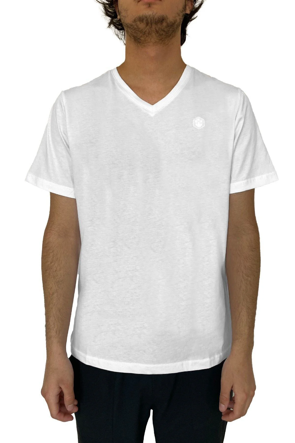 4m,m-ct106 Bsc V Nk T-sh 4fx,beyaz, Xl