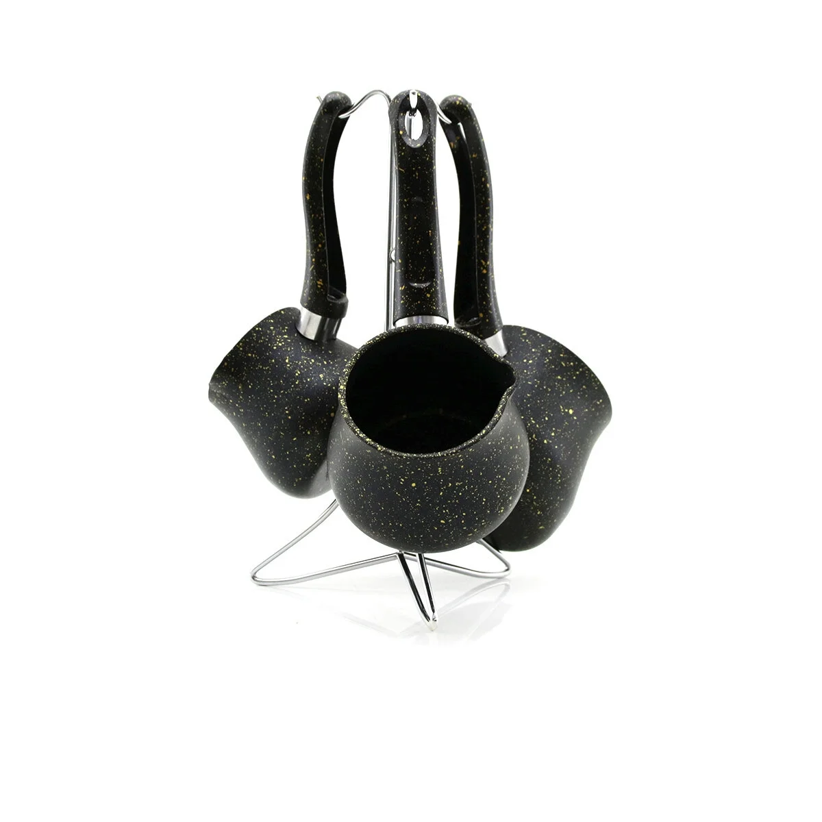 4pcs 230-280-380ml Granit - Çelik Cezve Renkli Metal Standlı Bx40 Fiyatı, Yorumları ve Özellikleri