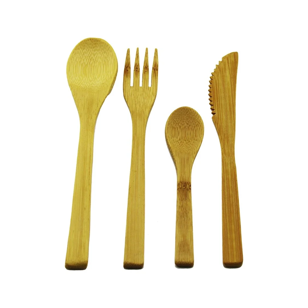 4pcs  Ahşap Bambu Mutfak Seti  2 Kaşık - Çatal - Bıçak Bx40 Fiyatı, Yorumları ve Özellikleri