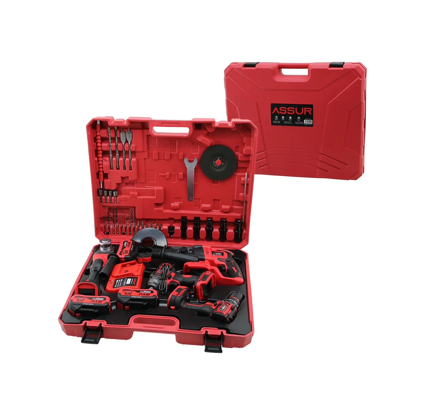 4pcs Usta Elektrikli Alet Seti Şarjlı 21v Matkap - Vidalama - Spr