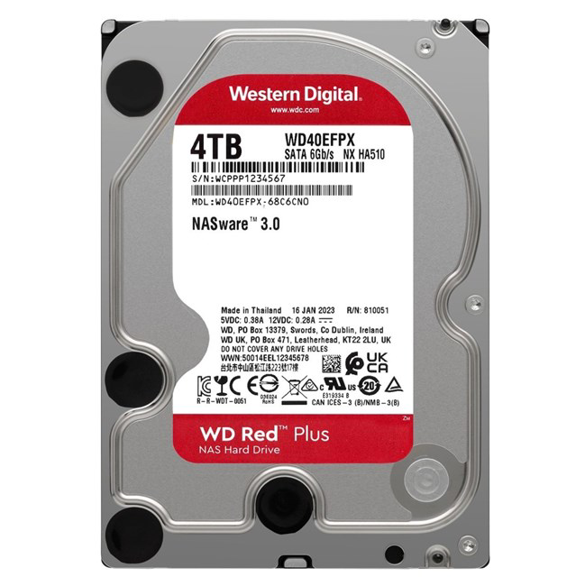 Western Digital 4Tb Red 3.5" 5400Rpm 256Mb Sata3 Wd40efpx