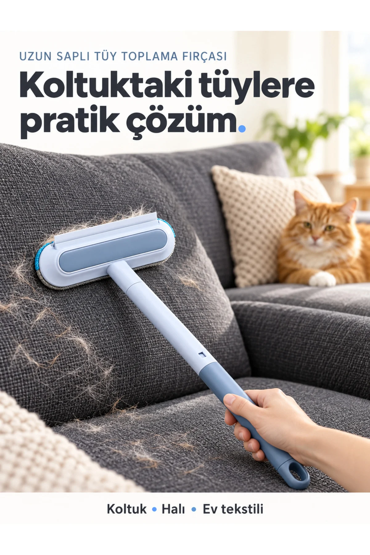 4’ü 1 Arada Kedi Köpek Tüy Toplama Fırçası Koltuk Halı Cam Temizleyici 4’ü 1 Arada Kedi Köpek Tüy Toplama Fırçası Koltuk Halı Cam Temizleyici