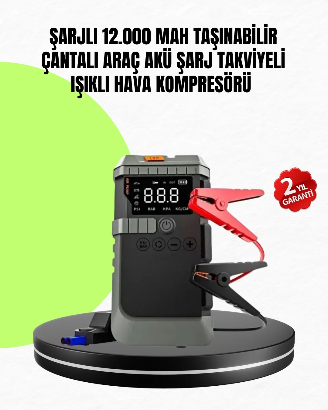 4’ü 1 Arada Powerbank Özellikli Araç Akü Şarj Takviye Cihazı Fiyatı, Yorumları ve Özellikleri