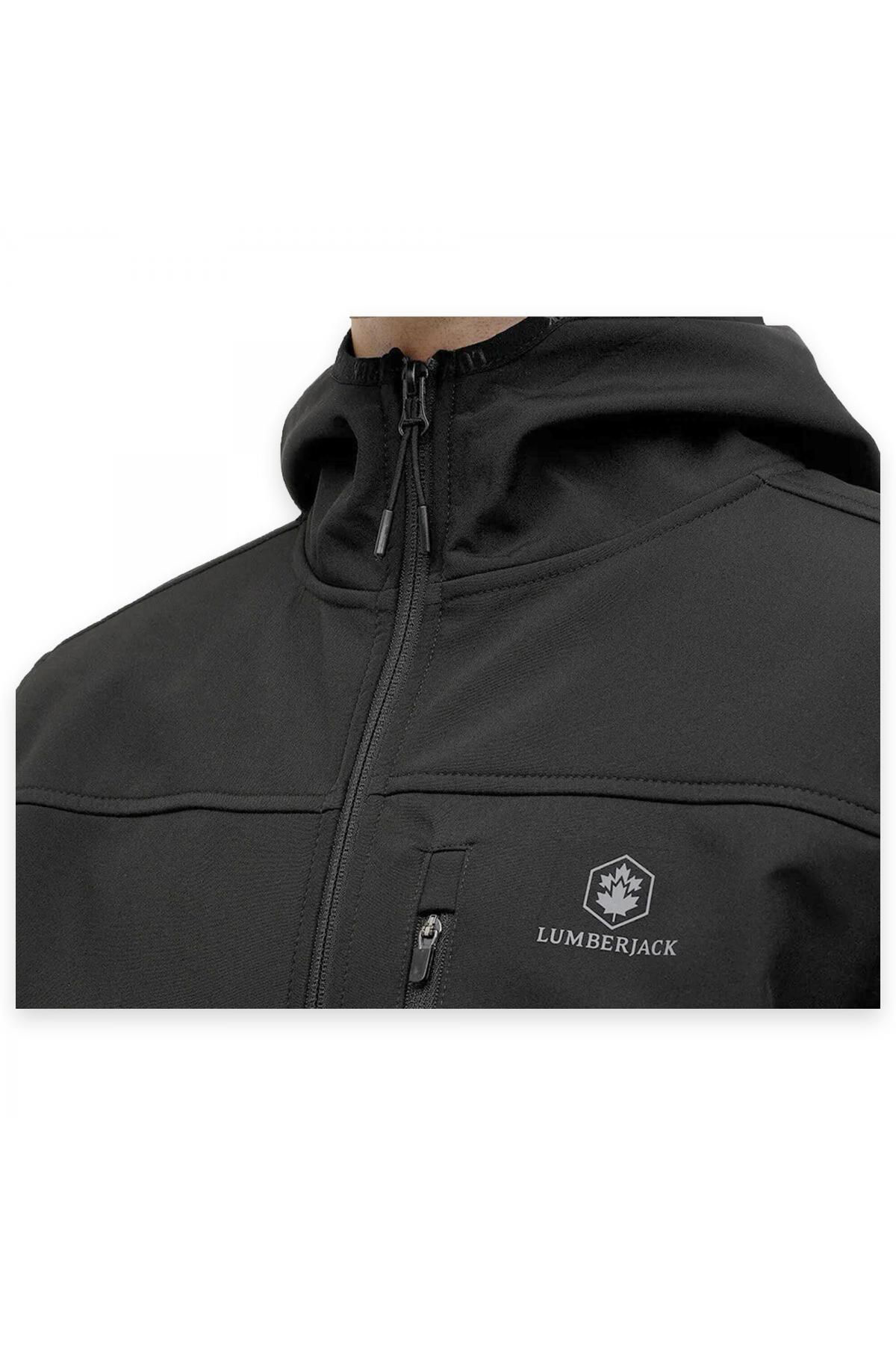 Lumberjack 4W,Ml Bsc Sftshell 1Gt16 4Pr Waterrepellent Ceket Antrasit Erkek