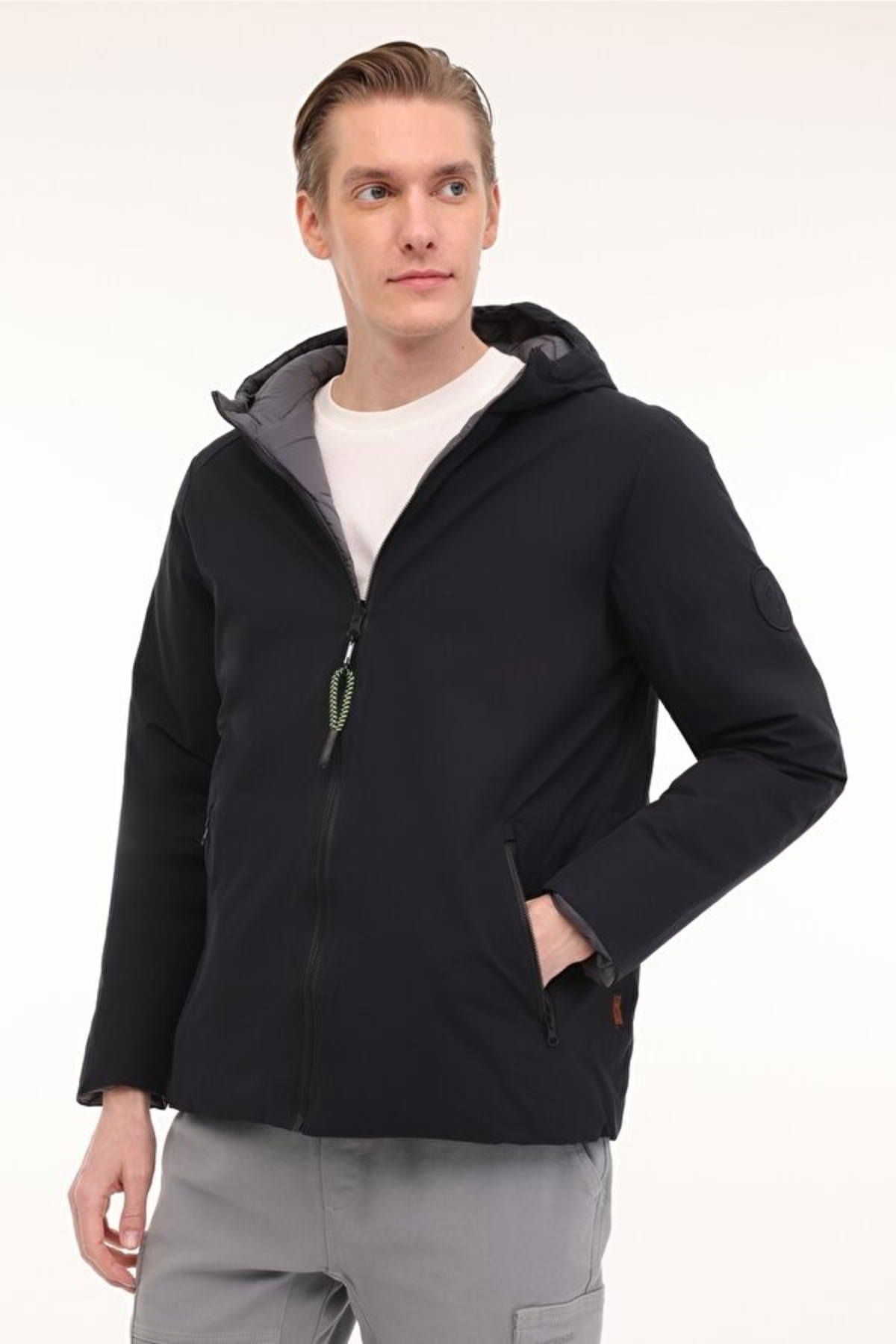 Lumberjack 4W,Ml Lucas Coat 1N55 4Pr Erkek Mont A101813672 Sıyah