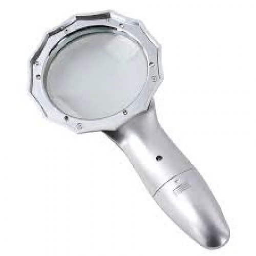 4x 6 Led Işık Aydınlatma 75mm Optik Lens El Büyüteç - Görsel 4