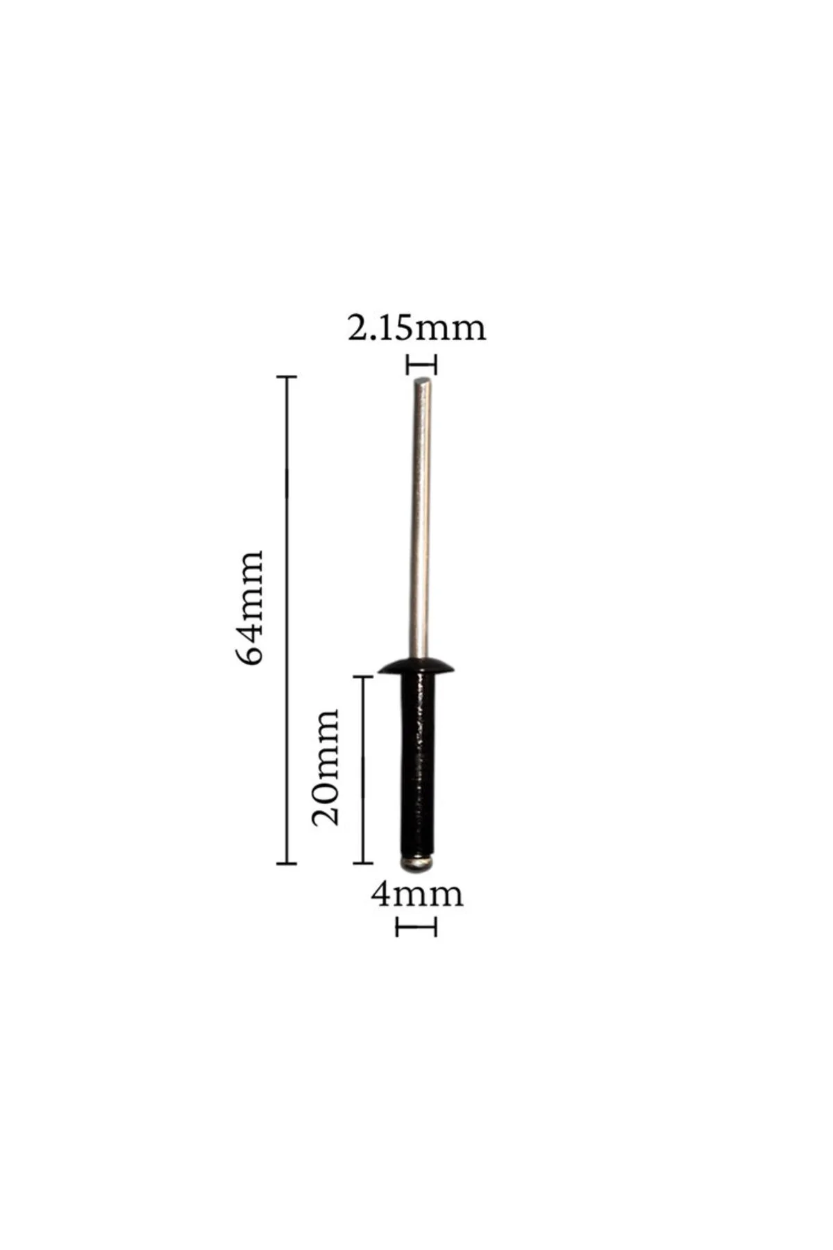 4x20mm Pop Perçin (Kör Perçin) 40 Adet 4x20mm Pop Perçin (Kör Perçin) 40 Adet