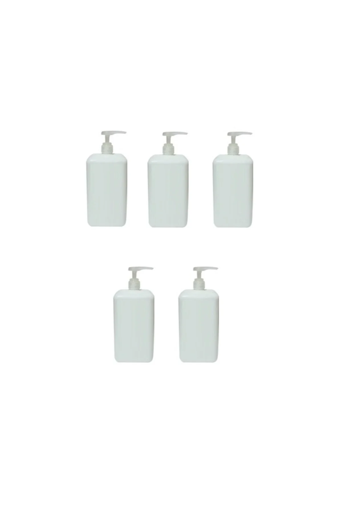 5 Adet 1 Lt Pompalı El Dezenfektanı Sıvı Sabun Kolonya Boş Şişesi