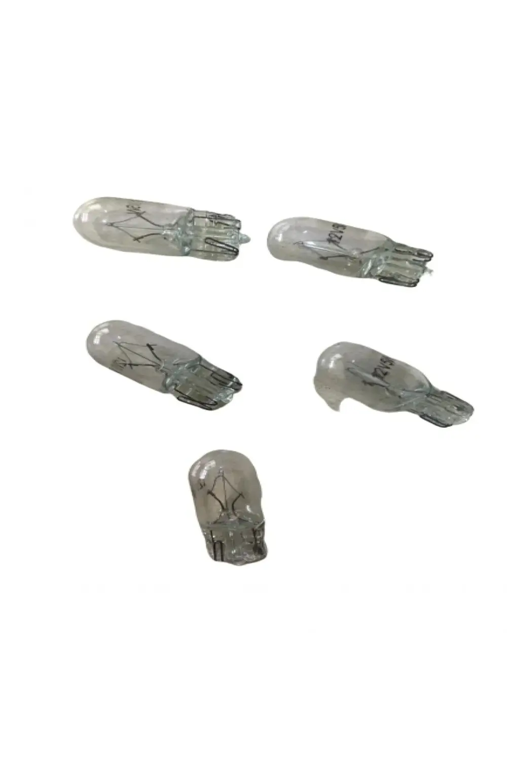 5 Adet 12v 5w Dipsiz Gösterge Ampulu