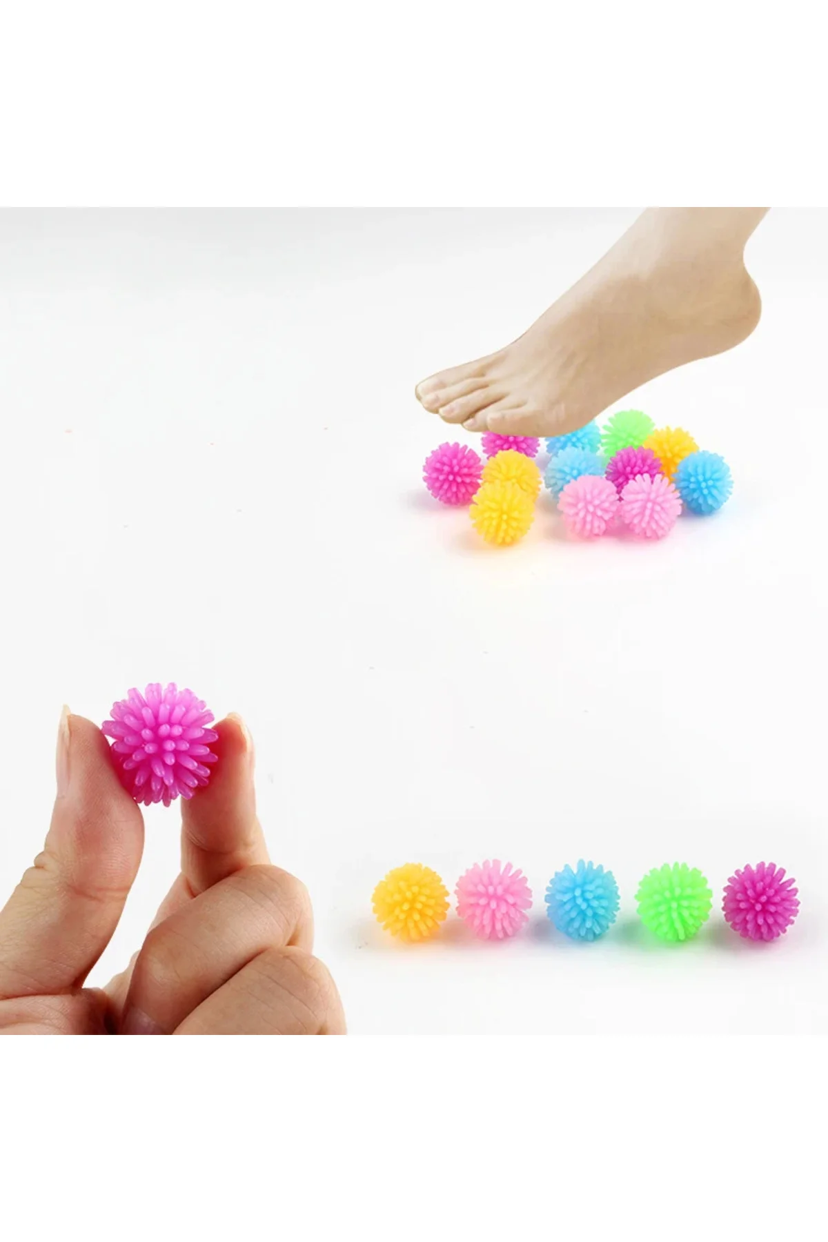 5 adet 2.5cm Yumuşak Parmak Duyu, Ayak Masaj, Yoga, Mini Masaj Topu 5 adet 2.5cm Yumuşak Parmak Duyu, Ayak Masaj, Yoga, Mini Masaj Topu