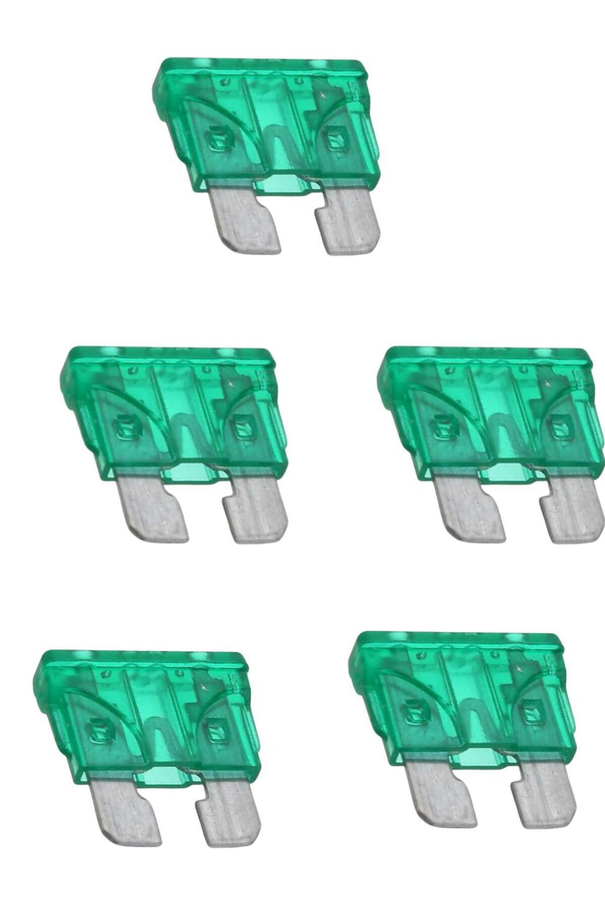 5 ADET - 30 Amper Bıçaklı Oto Sigorta – Güçlü Akım Koruması İçin 