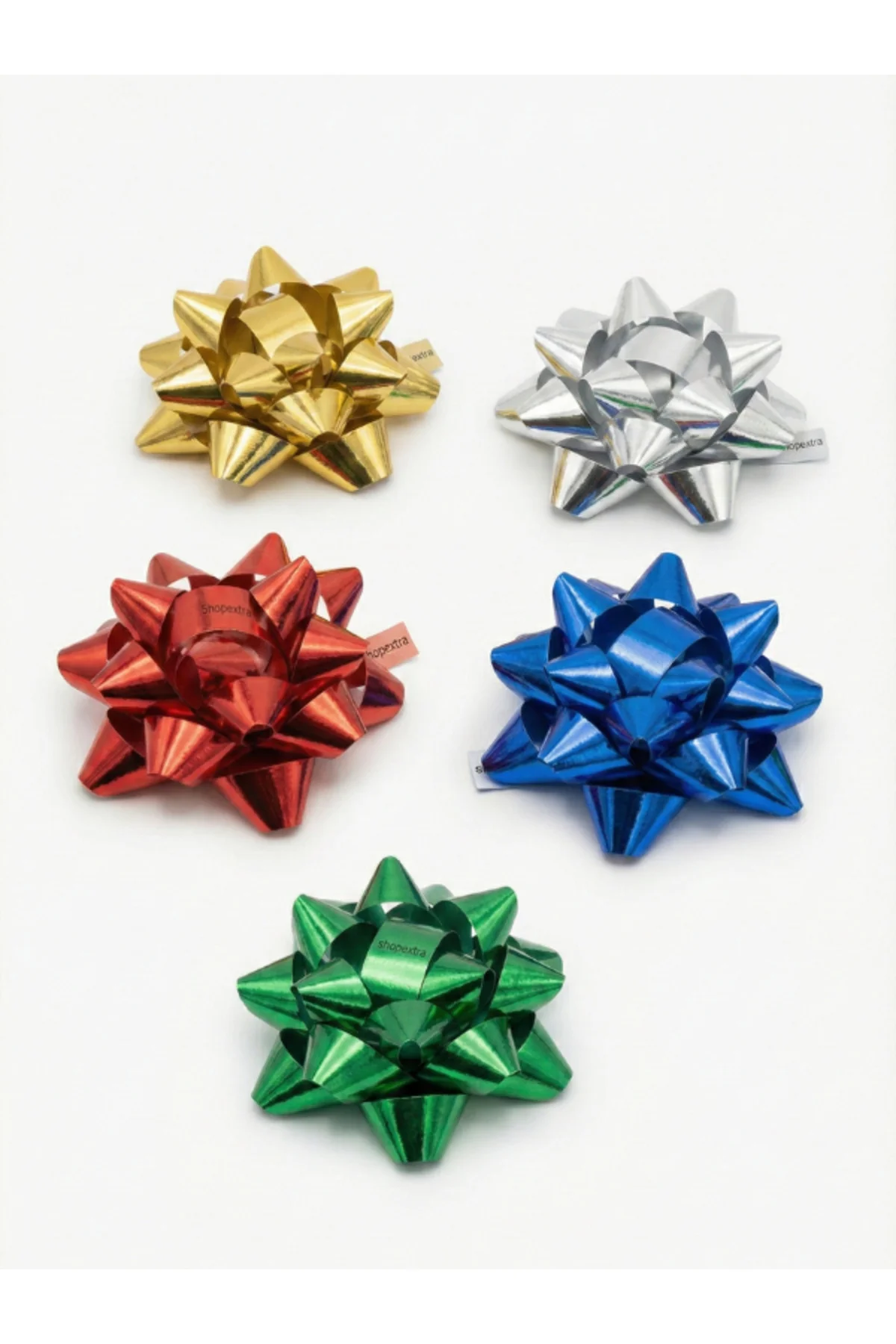 5 Adet 7 Cm Kendinden Yapışkanlı Hazır Fiyonk - Karışık Renkli Pa