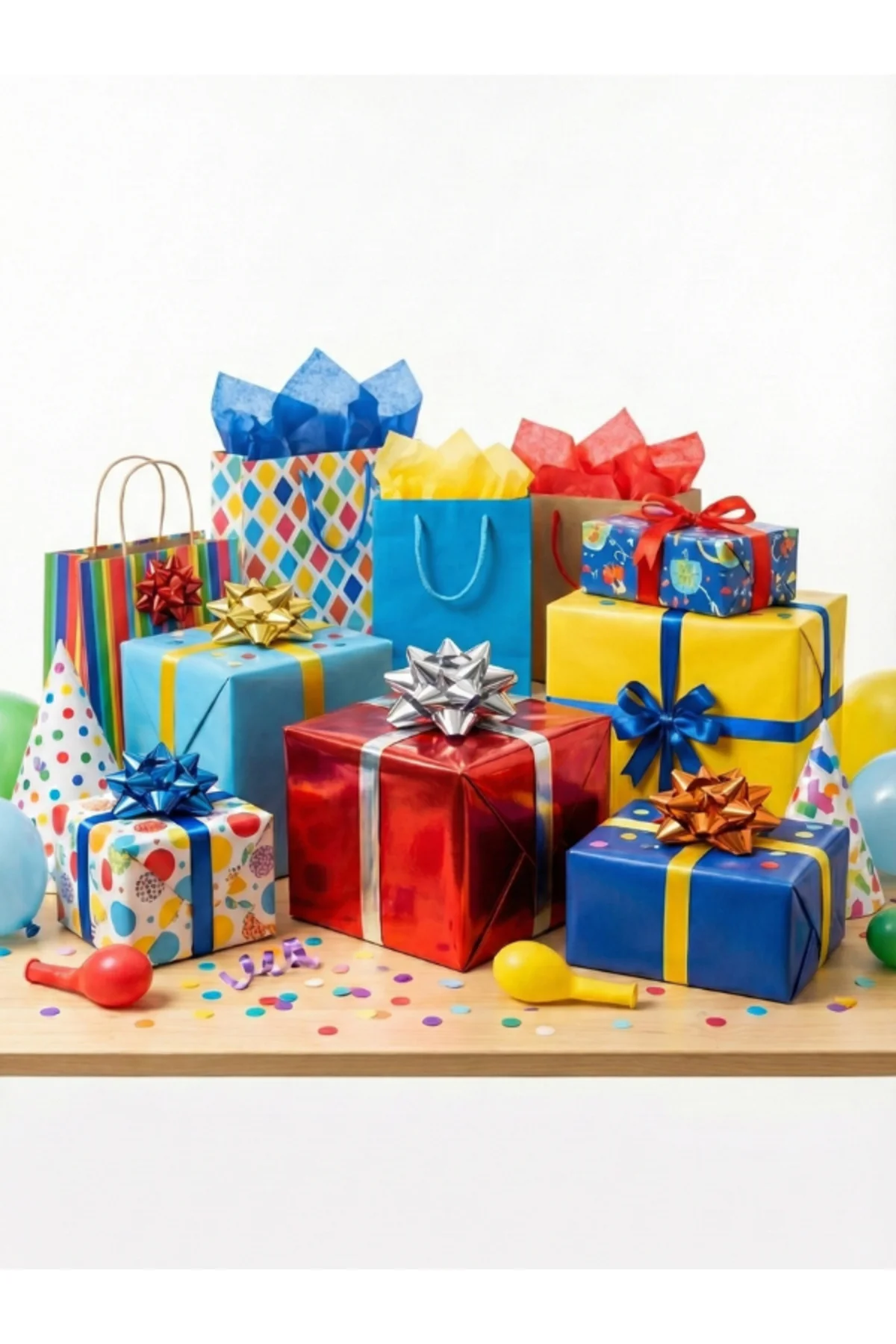 5 Adet 7 Cm Kendinden Yapışkanlı Hazır Fiyonk - Karışık Renkli Pa