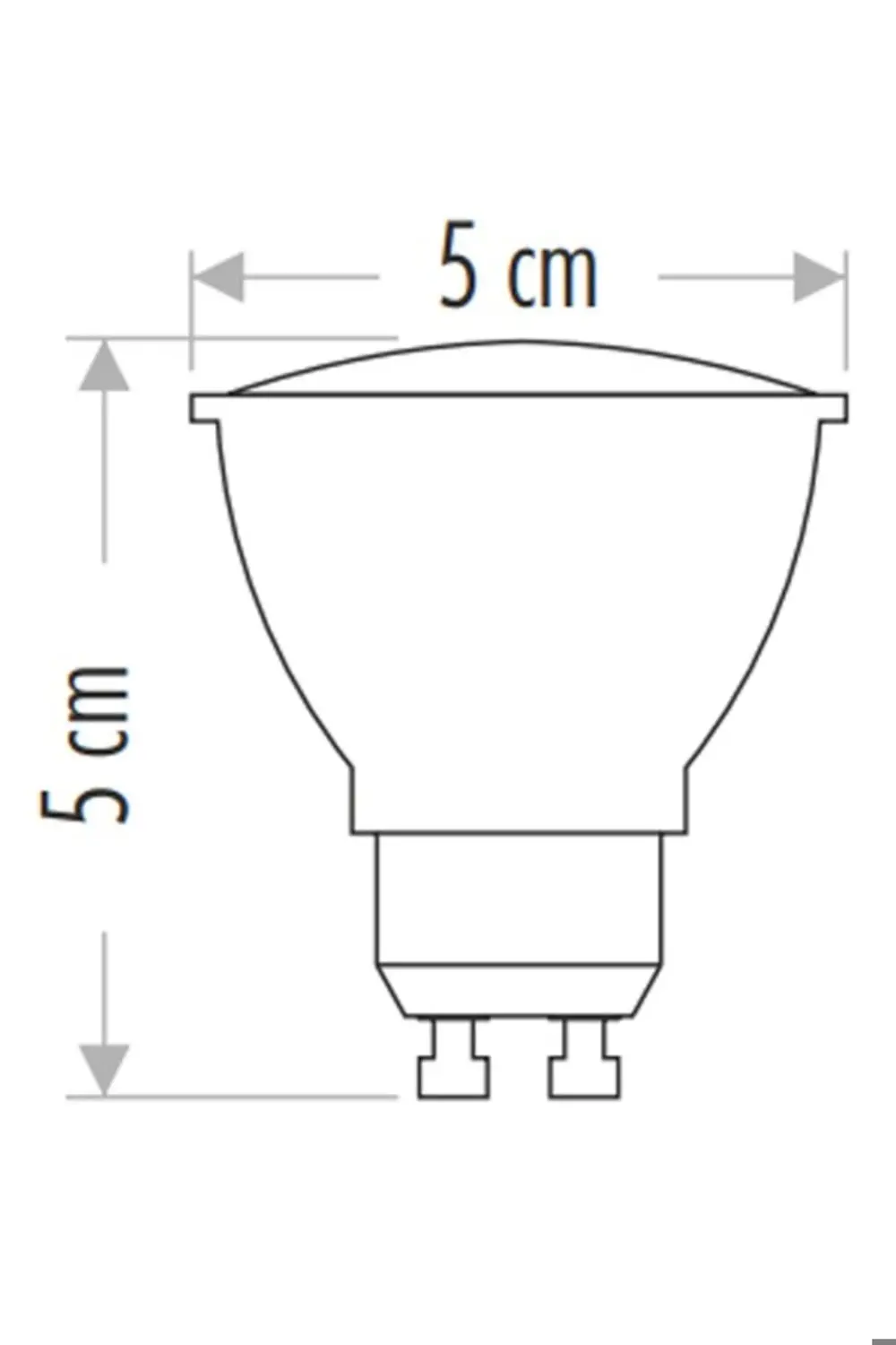 5 Adet - 7w Çanak Led Ampul - Spot Ampülü Ct 4215 (GÜN IŞIĞI)