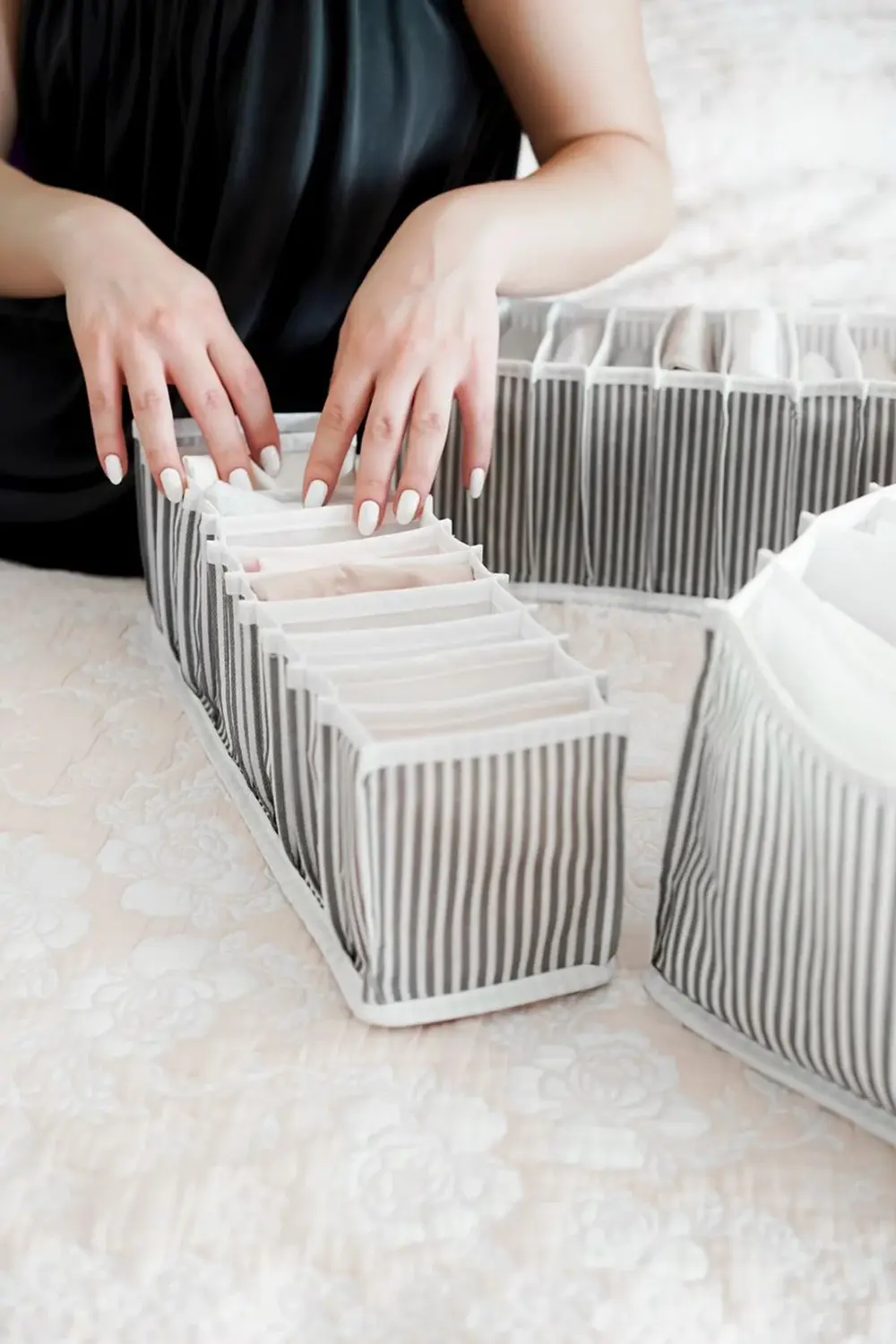 Pazar Kapısı 5 Adet Akordiyon Çekmece İçi Düzenleyici Organizer Small