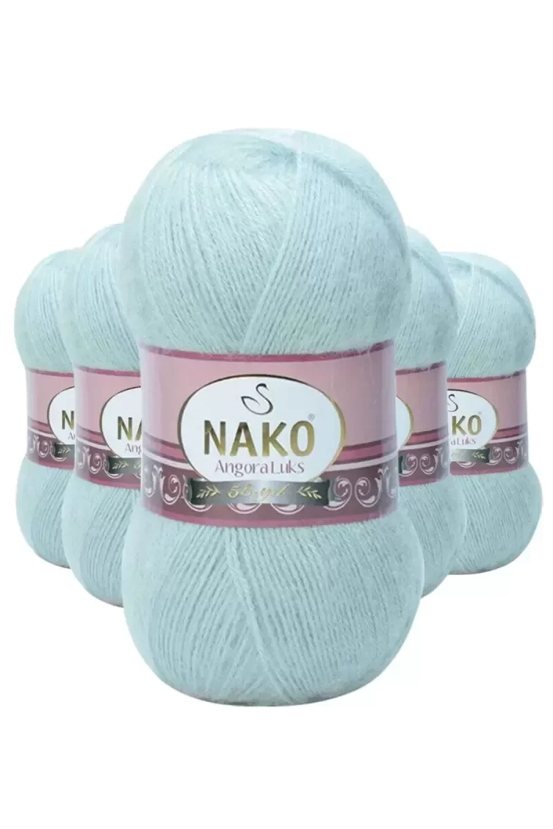 5 Adet Angora Lüks El Örgü İpi Saraylı Mint 10471 5 Adet Angora Lüks El Örgü İpi Saraylı Mint 10471