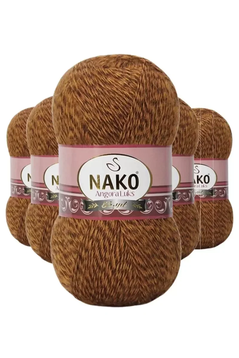 5 Adet Angora Lüks El Örgü İpi Hardal Muline 21361 5 Adet Angora Lüks El Örgü İpi Hardal Muline 21361