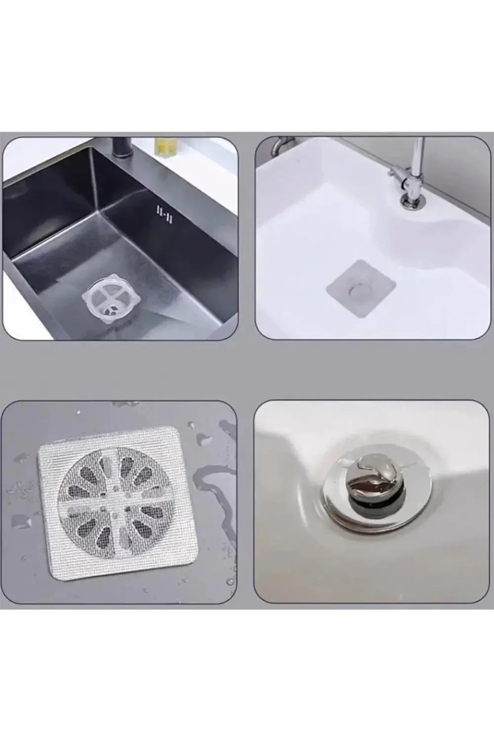 5 Adet Banyo Gider Süzgeci Saç Yakalayıcı Süzgeç Banyo Duş Gider
