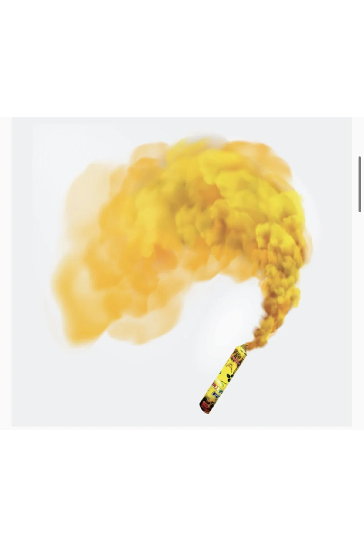 5 Adet Bebek Cinsiyet Belirleme Partisi Bambu Parti Sis Duman Bombası Smoke Bomb Renk Sarı