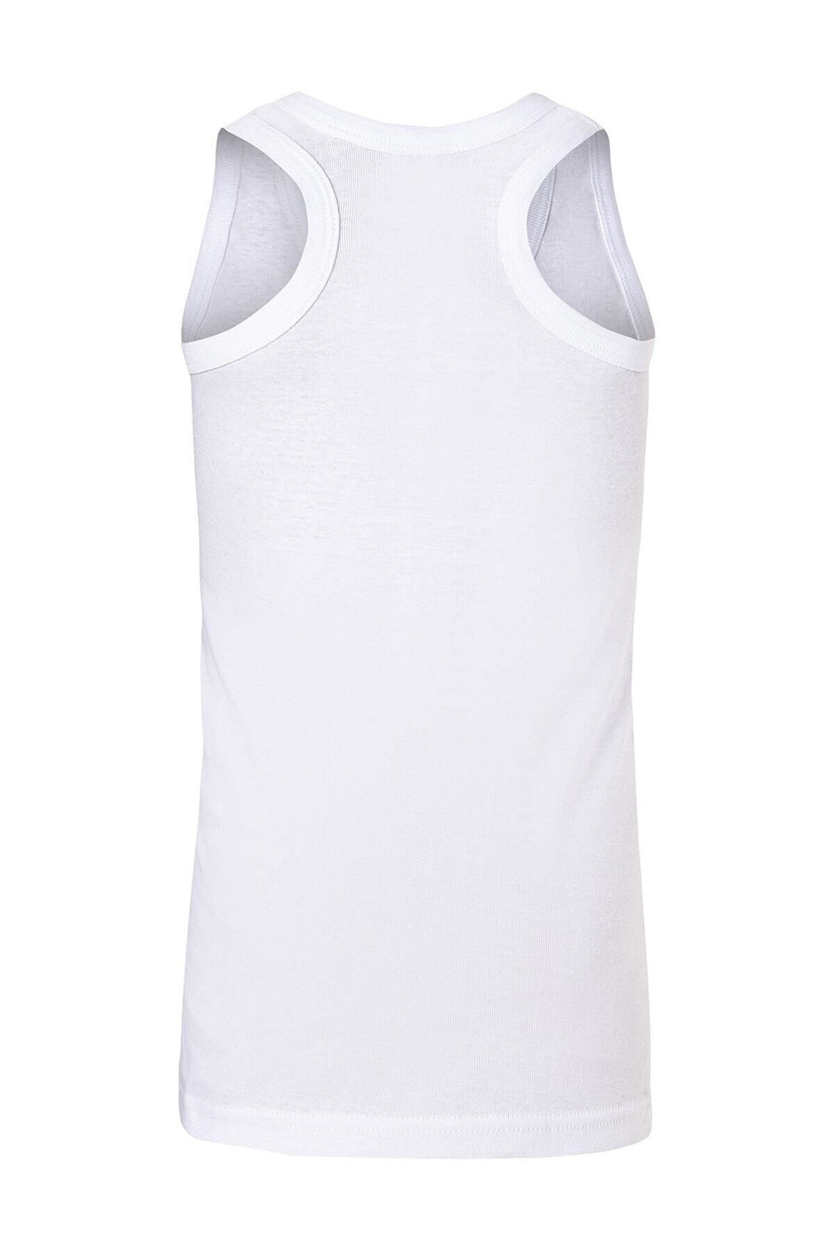 5 Adet Beyaz Renk Ribana Sporcu Çocuk Atlet