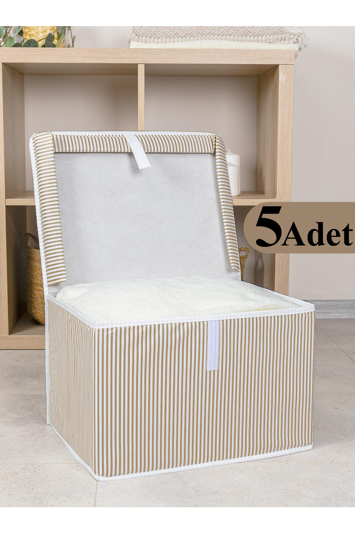 Pazar Kapısı 5 Adet Çok Amaçlı Düzenleyici Kutu Mini Boy Kahverengi