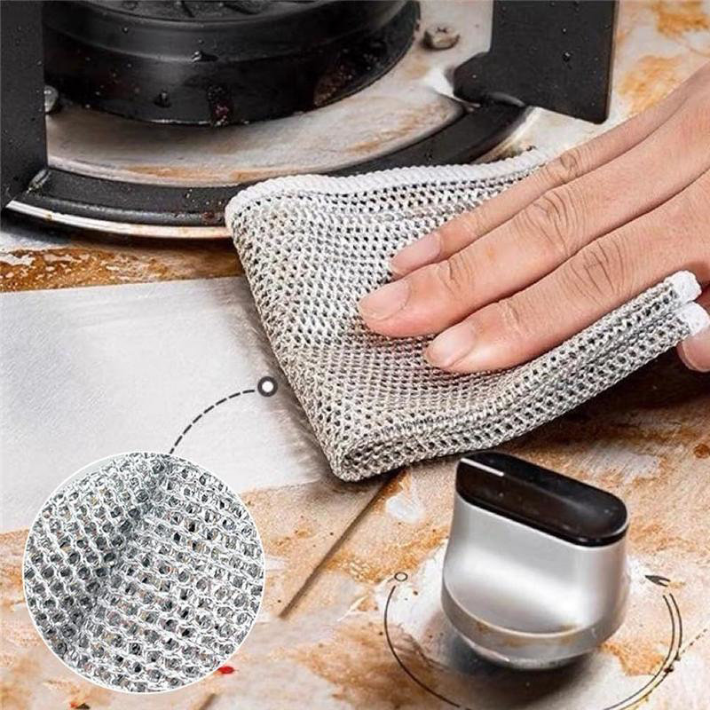 5 Adet Çok Fonksiyonlu Çizmeyen Tel Bulaşık Bezi Bulaşık Havlusu 