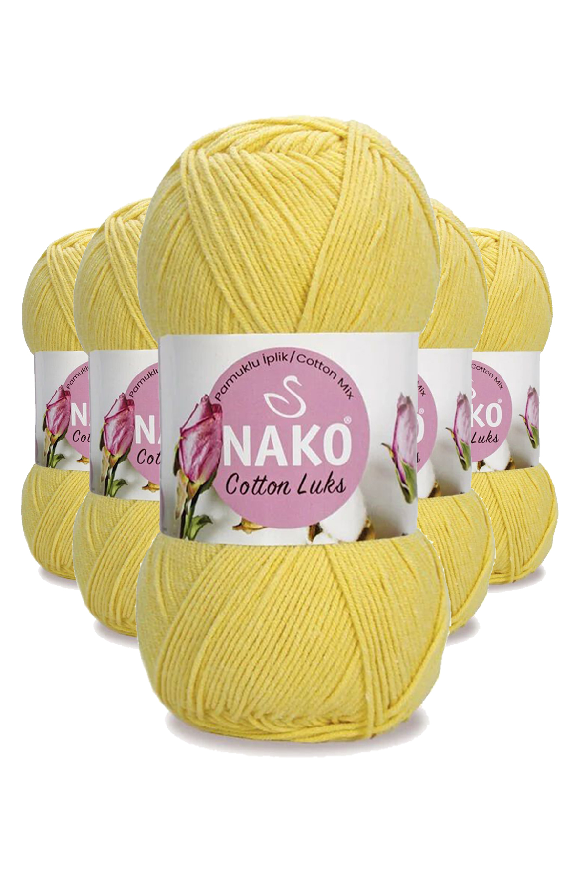 5 Adet Cotton LüYelek Tunik Kazak Bluz Hırka İpi Yünü Açık Sarı 9