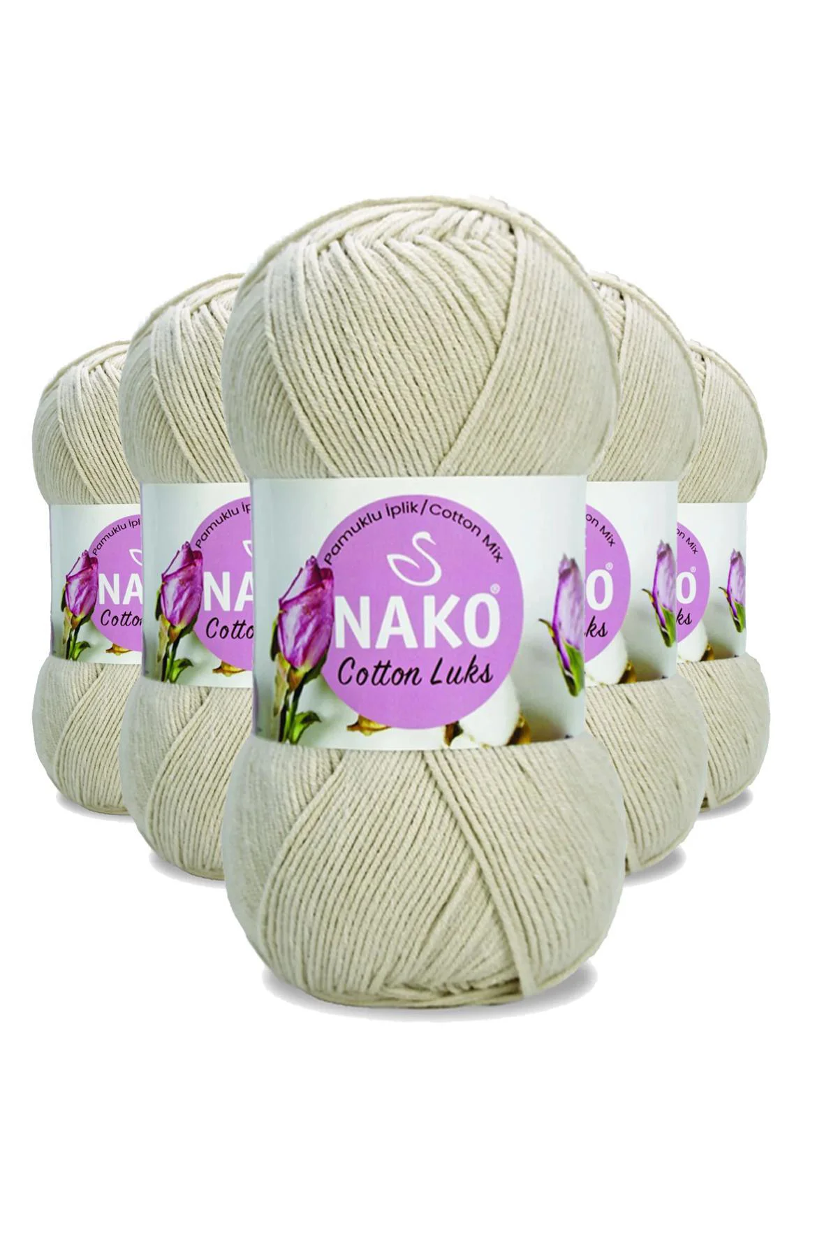 5 Adet Cotton Lüks Yelek Tunik Kazak Bluz Hırka İpi Yünü Ten 9754