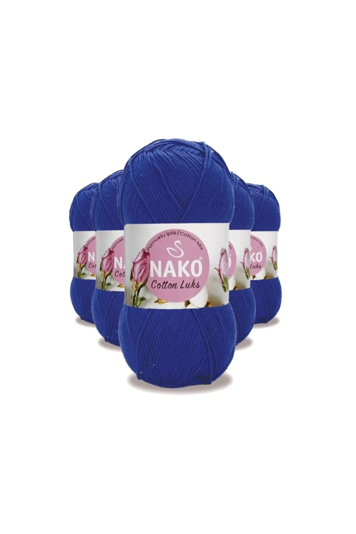 5 Adet Cotton Lüks Yelek Tunik Kazak Bluz Hırka İpi Yünü Saks Mav