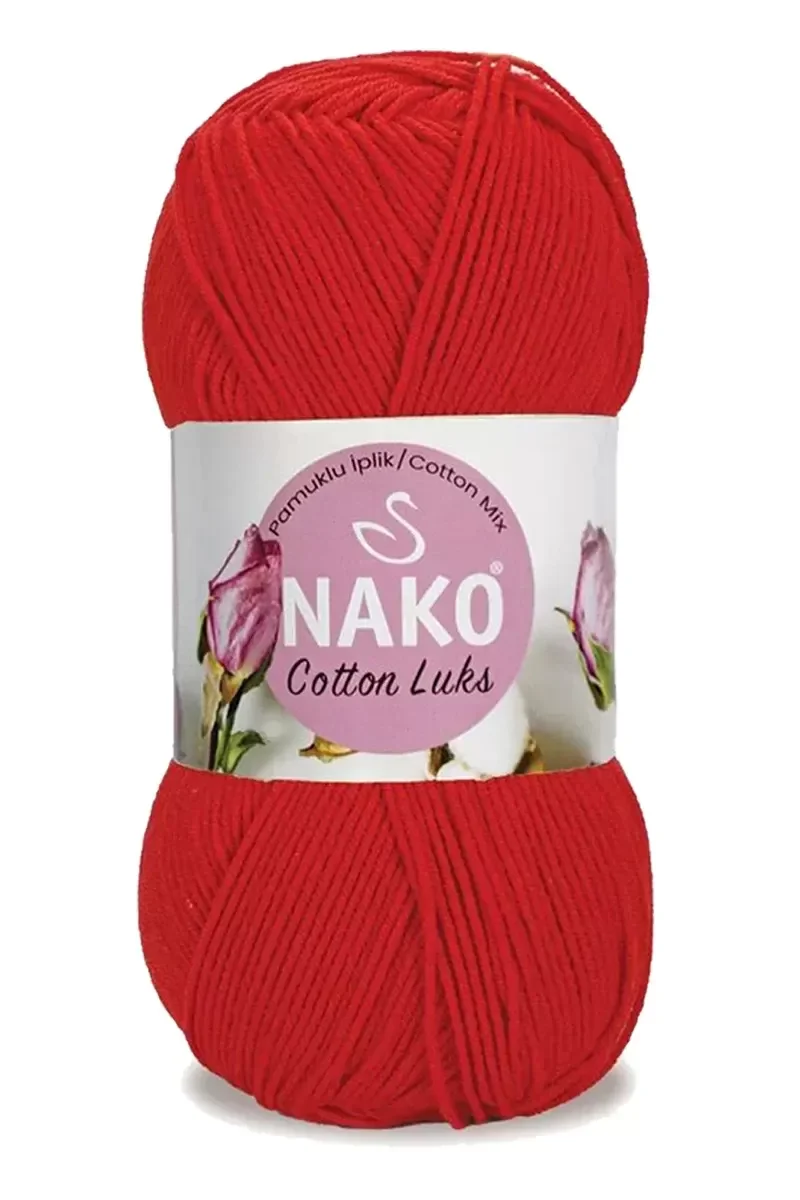 5 Adet Cotton Lüks Yelek Tunik Kazak Bluz Hırka İpi Yünü Kırmızı 