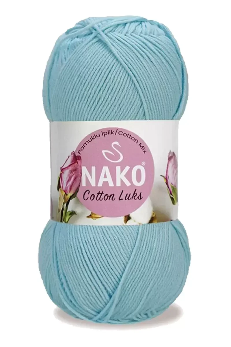 5 Adet Cotton Lüks Yelek Tunik Kazak Bluz Hırka İpi Yünü Buz Mavi