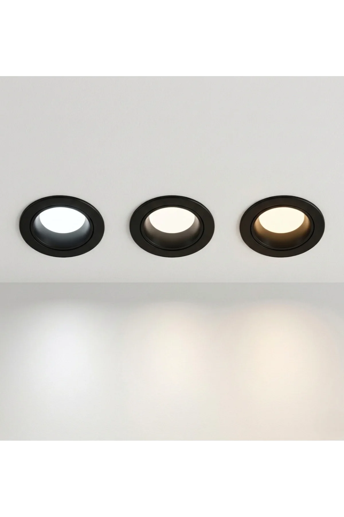 5 Adet CT 5261 Başak Siyah Kasa 8W Sıva Altı Led Spot 3 Renk - Görsel 3
