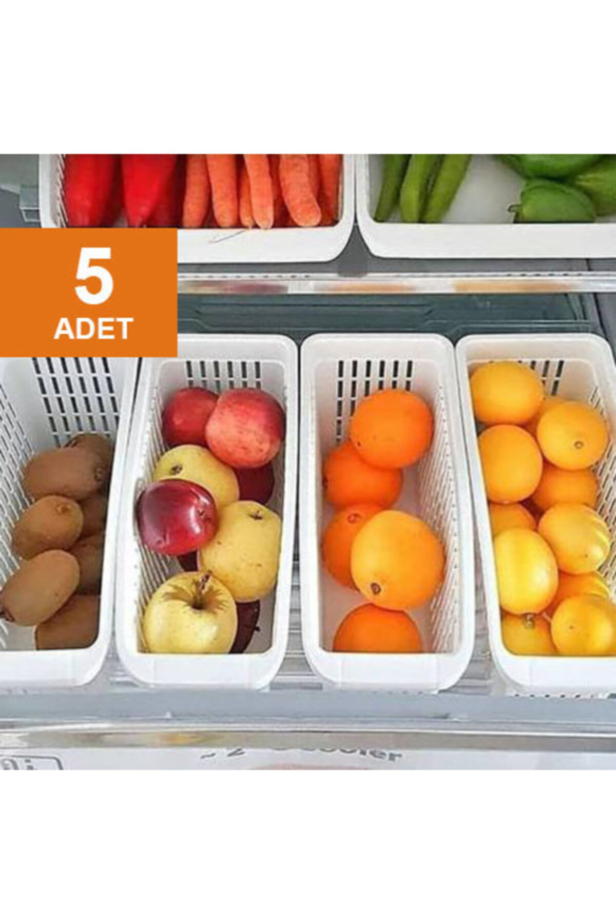 Marketonya 5 Adet Düzenleme Sepeti Buzdolabi Sepeti