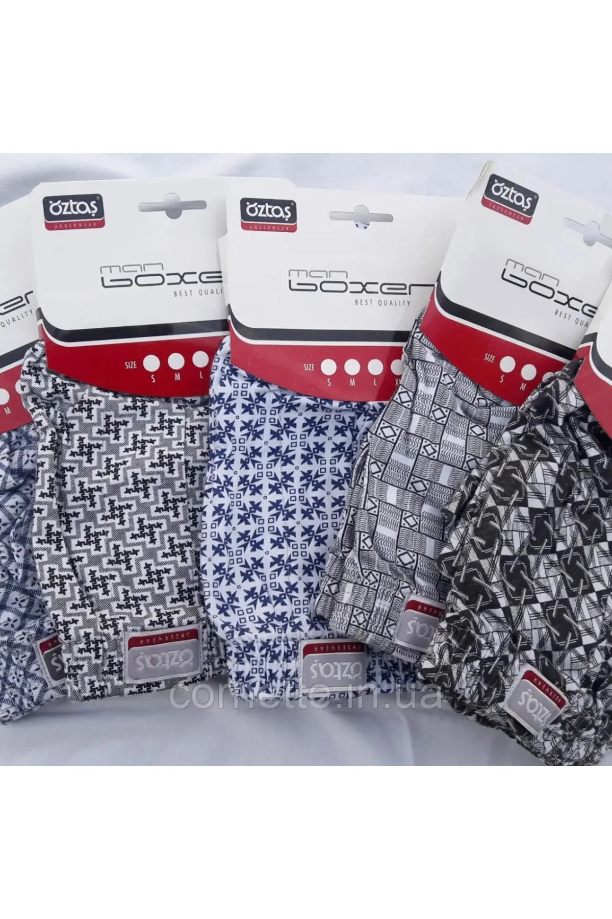 5 Adet Erkek Desenli Penye Boxer