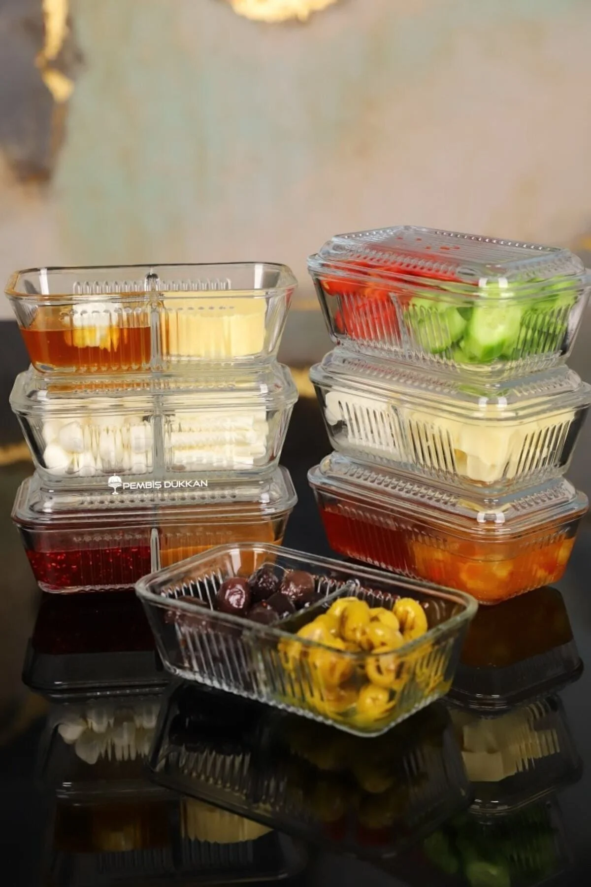 5 Adet Frigo 2 Bölmeli Kahvaltılık