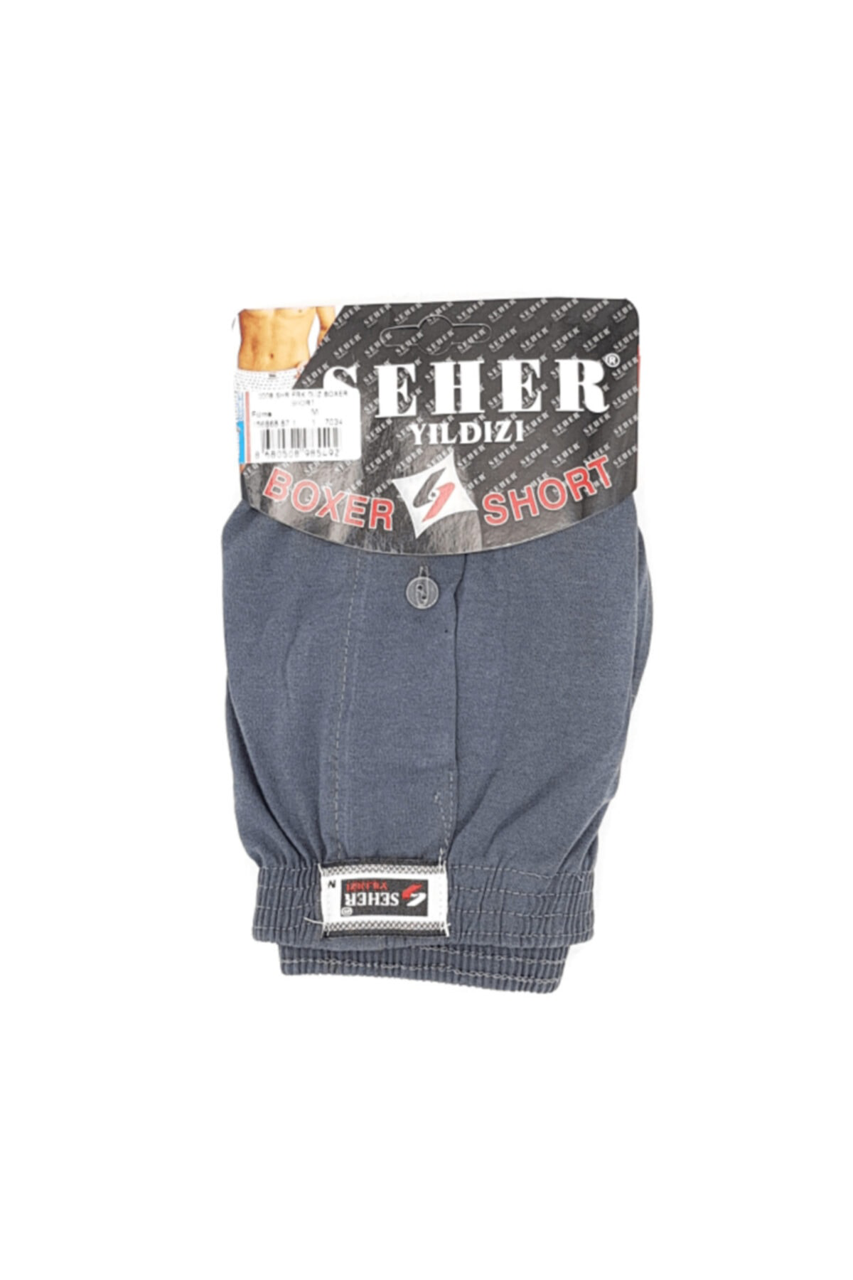 5 Adet Füme Renk Penye Boxer