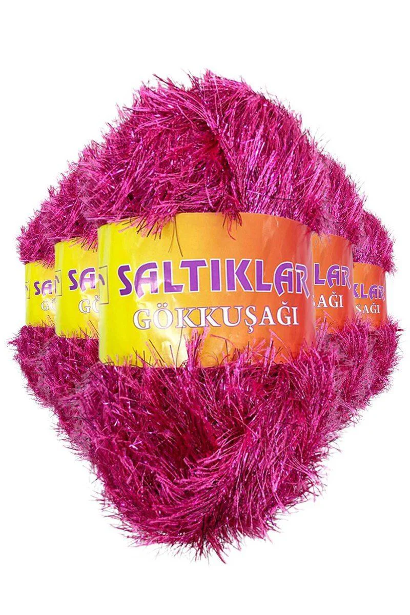 5 Adet Gökkuşağı El Örgü İpi - Amigurumi, Hırka, Atkı İçin Renkli Yün İp