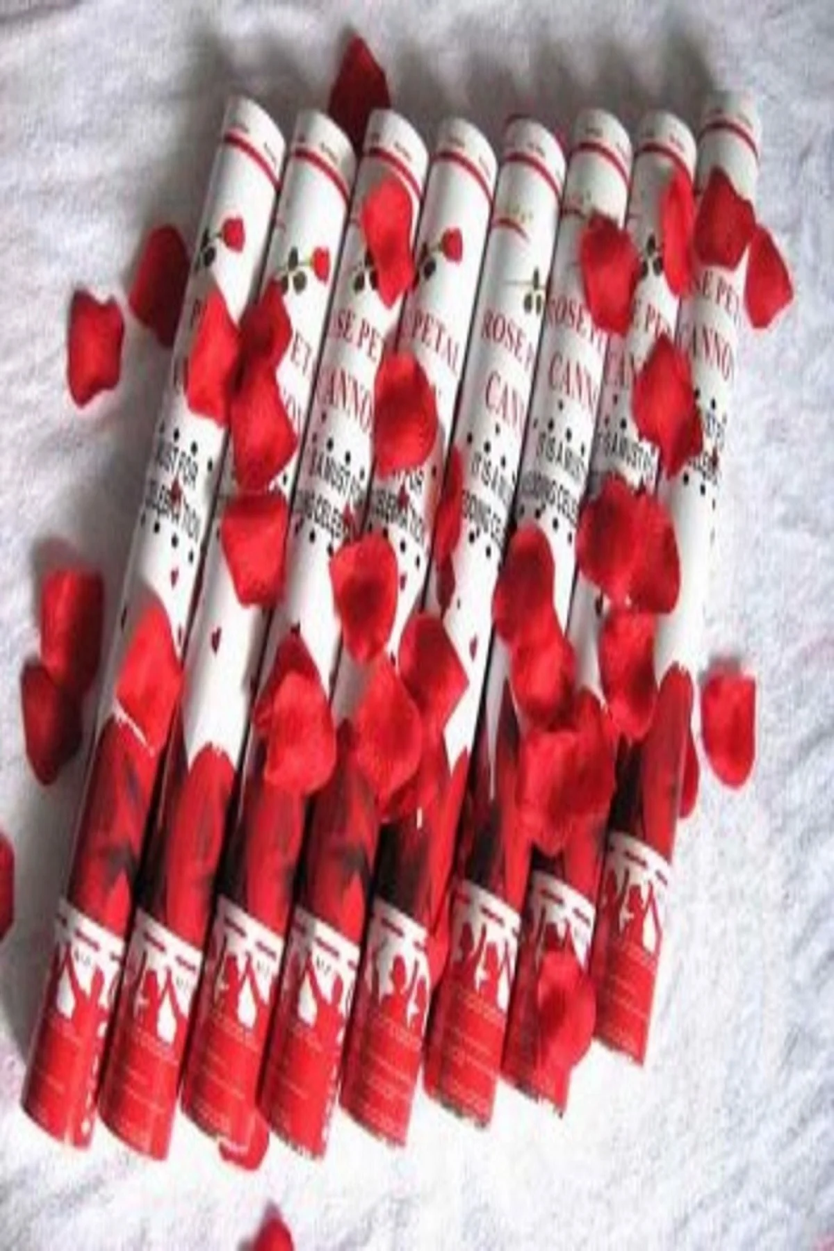 5 Adet Güllü Konfeti Gül Yapraklı 30 cm