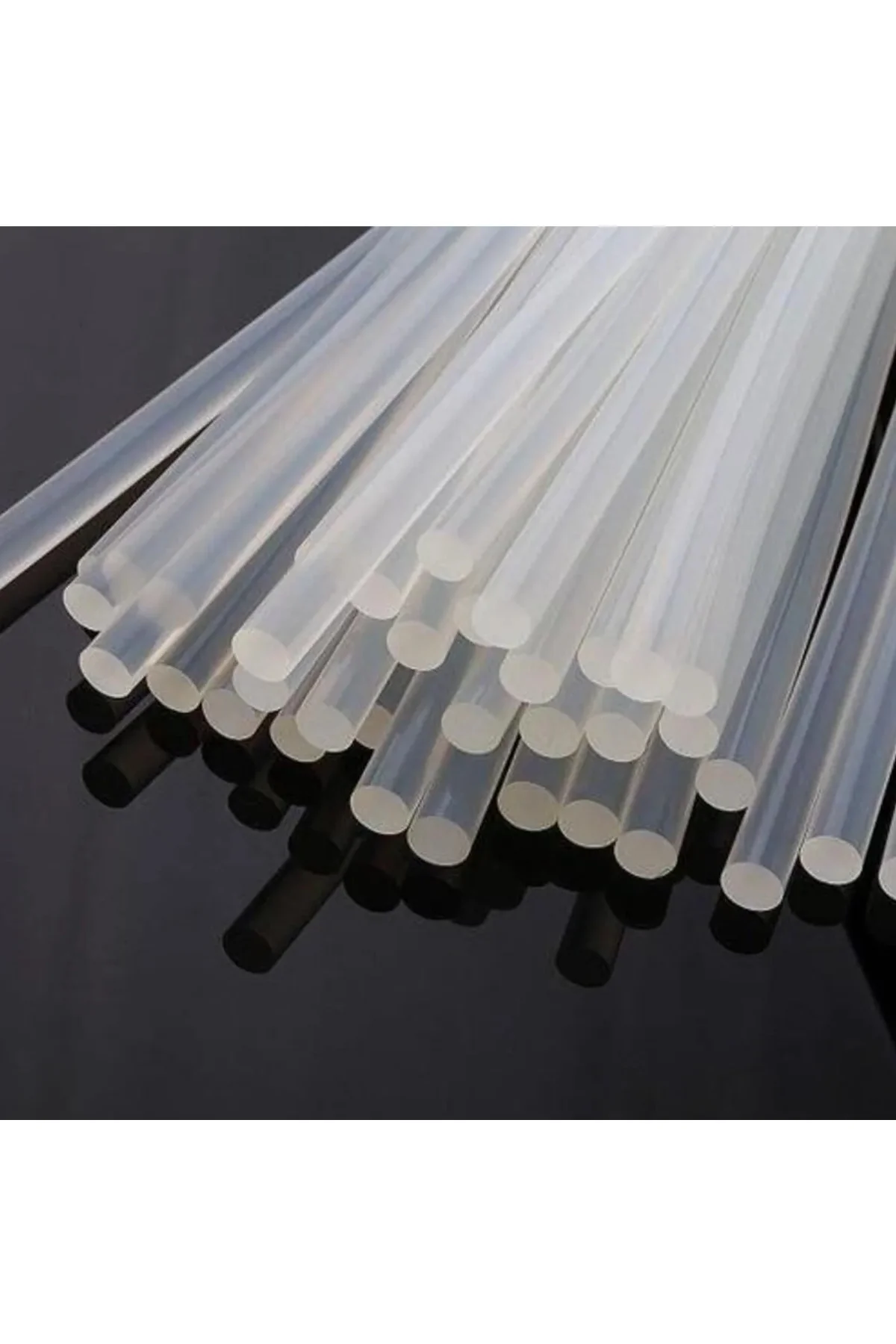 5 Adet - İnce Mum Ambalaj Çubuk Sıcak Silikon Hobi Süs Hediyelik 