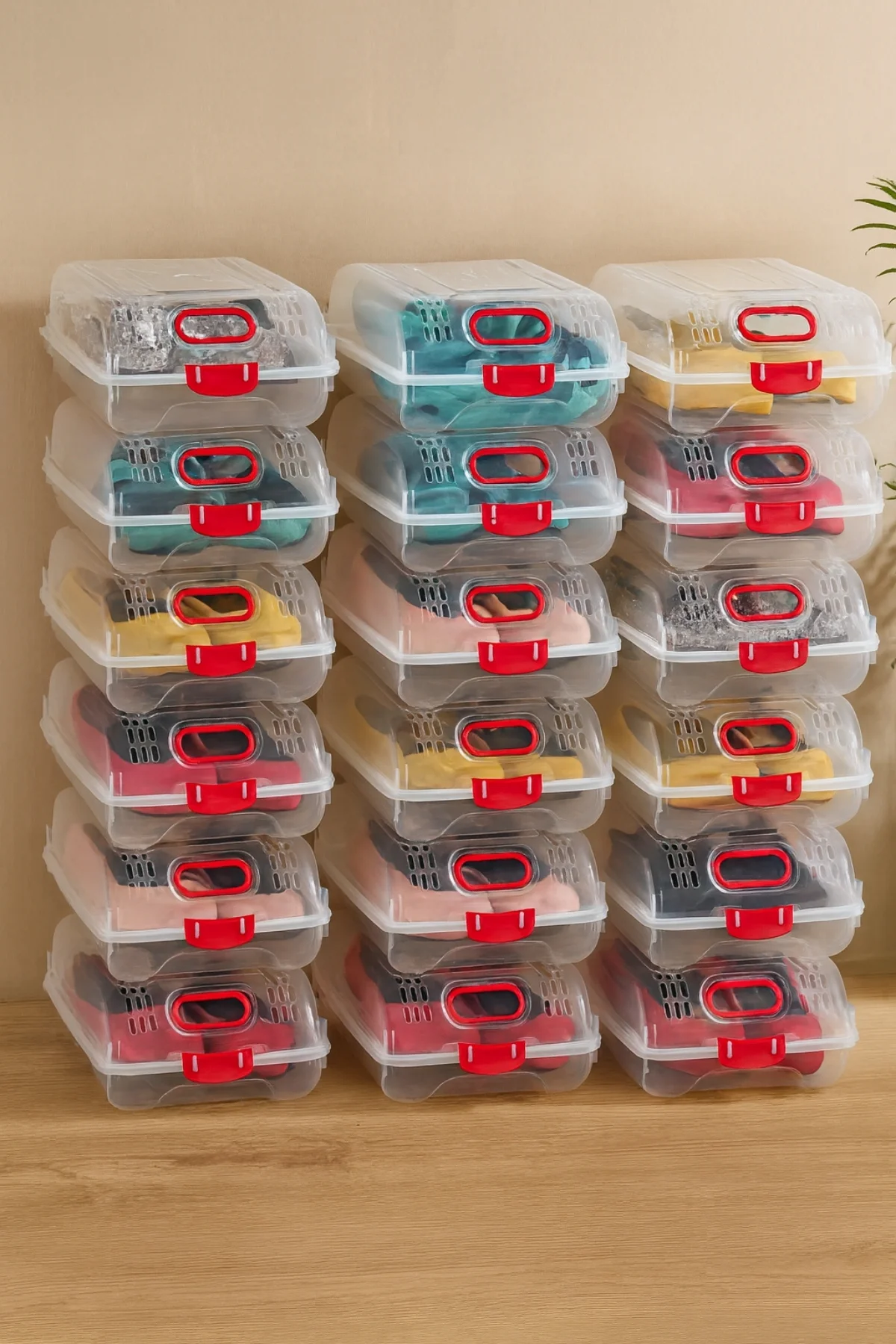 5 Adet Kadın Ayakkabı Saklama Kutusu Ayakkabı Kutusu Seti Dolabı 