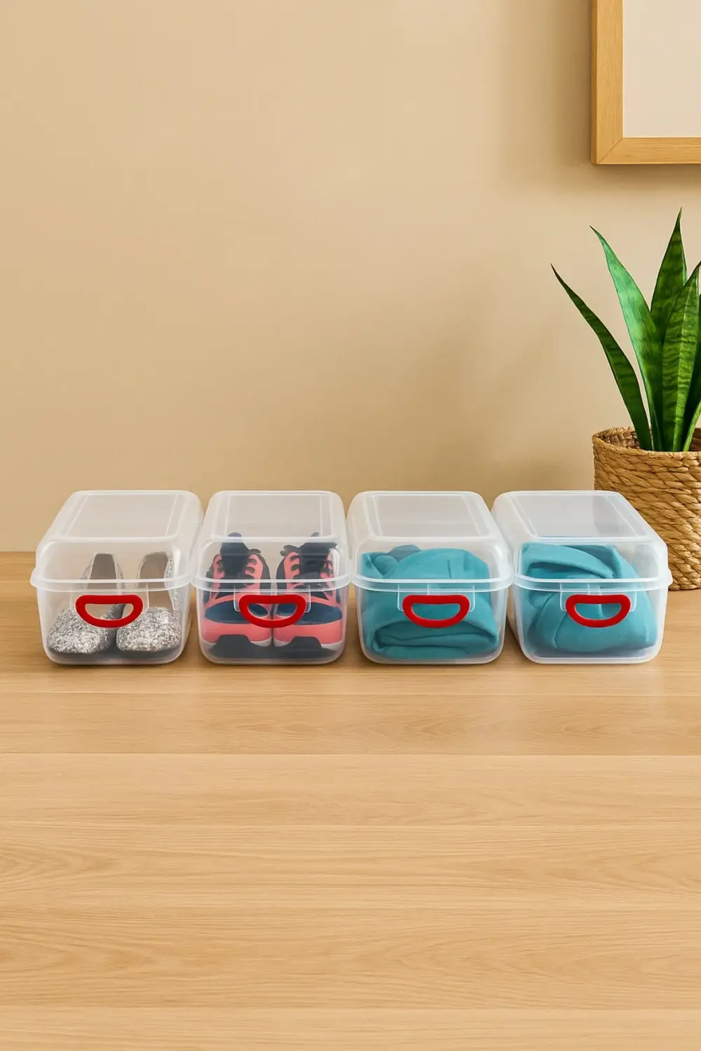 5 Adet Kadın Ayakkabı Saklama Kutusu Ayakkabı Kutusu Seti Dolabı