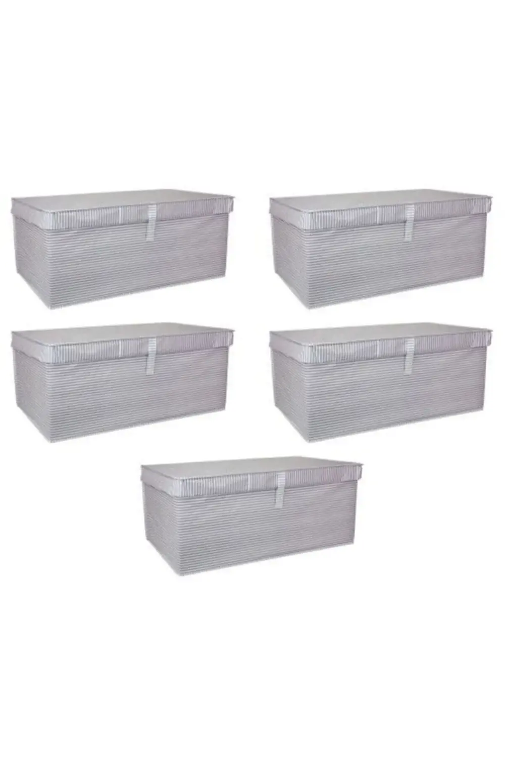 5 Adet - Kapaklı Çok Amaçlı Çamaşır-Saklama-Düzenleme Vb Hurç, Ku