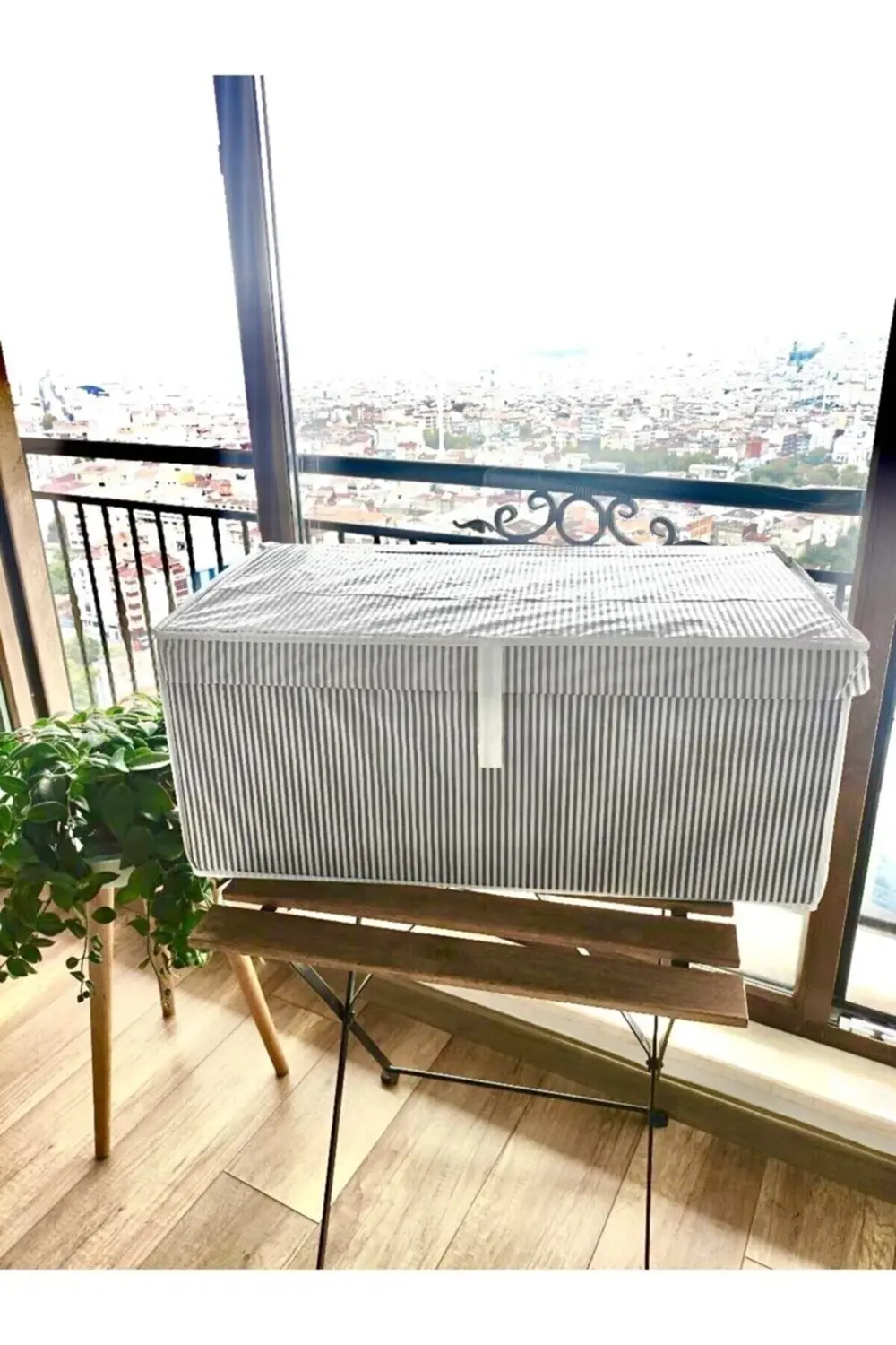 5 Adet - Kapaklı Çok Amaçlı Çamaşır-Saklama-Düzenleme Vb Hurç, Ku