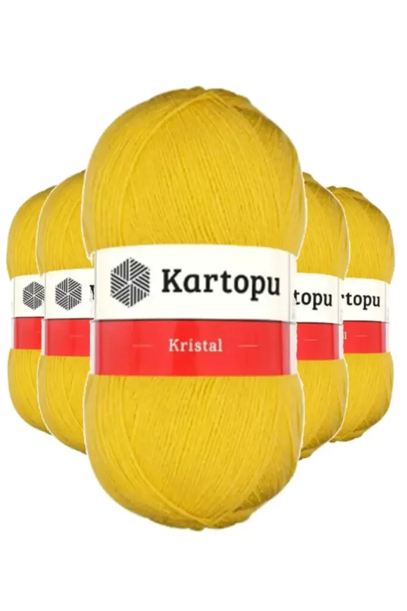 5 Adet Kristal Çift Katlı El Örgü Lif İpi Sarı K301 5 Adet Kristal Çift Katlı El Örgü Lif İpi Sarı K301