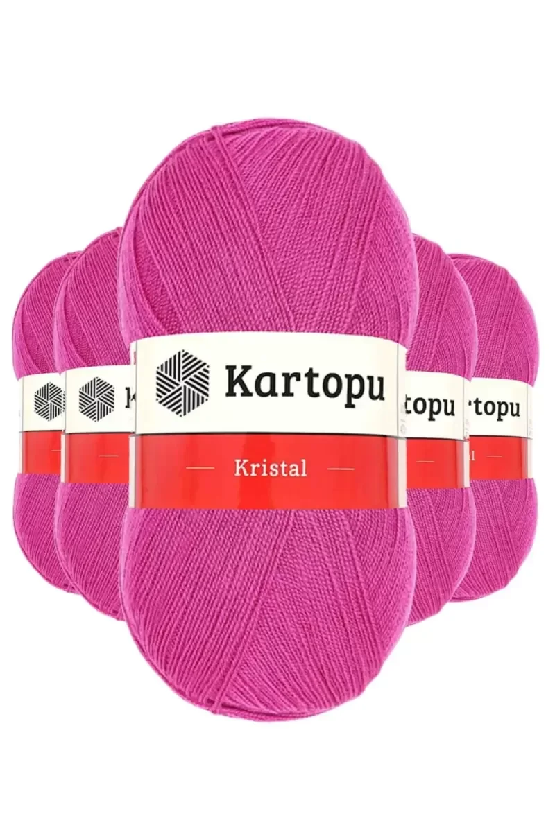 5 Adet Kristal Çift Katlı El Örgü Lif İpi Fuşya K440 5 Adet Kristal Çift Katlı El Örgü Lif İpi Fuşya K440