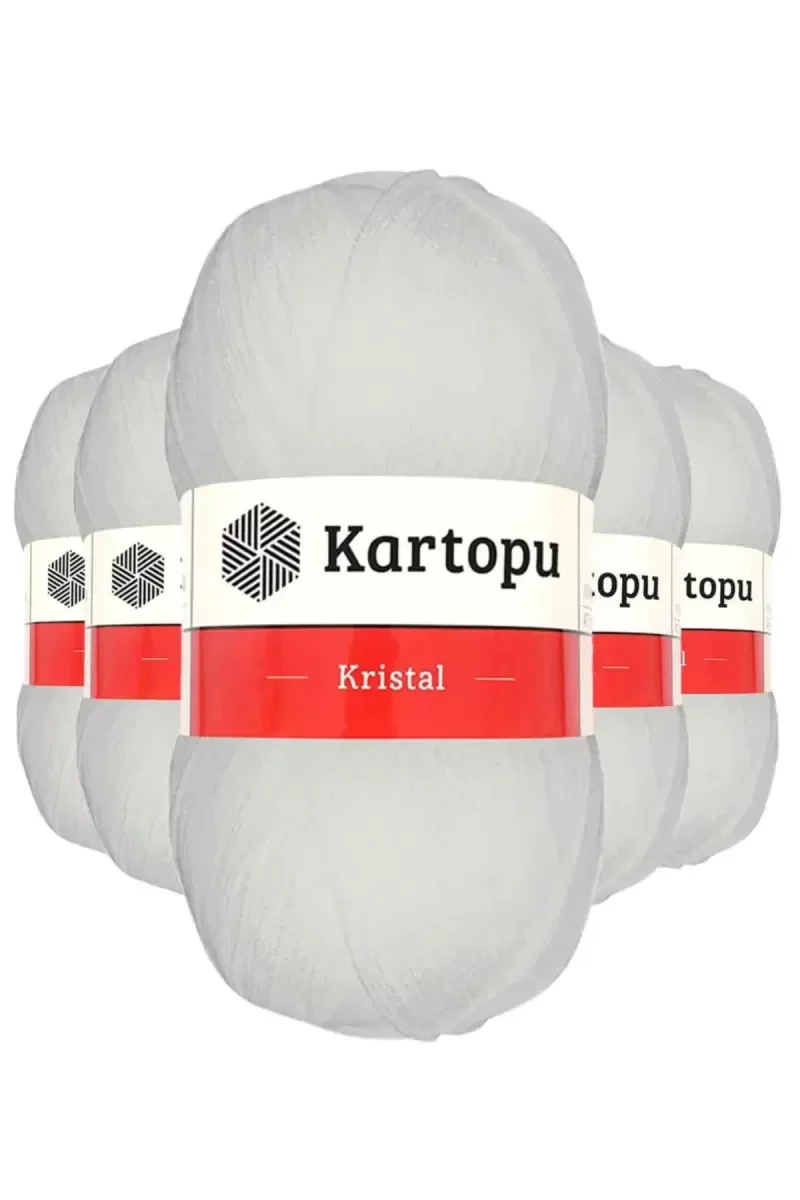 5 Adet Kristal Çift Katlı El Örgü Lif İpi Beyaz K010 5 Adet Kristal Çift Katlı El Örgü Lif İpi Beyaz K010