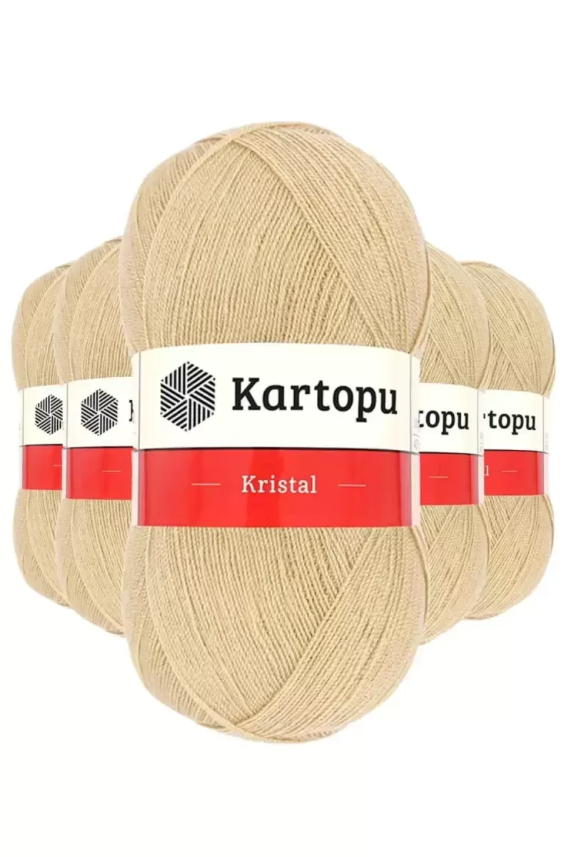 5 Adet Kristal Çift Katlı El Örgü Lif İpi Sütlü Kahve K884 - kart 5 Adet Kristal Çift Katlı El Örgü Lif İpi Sütlü Kahve K884 - kart