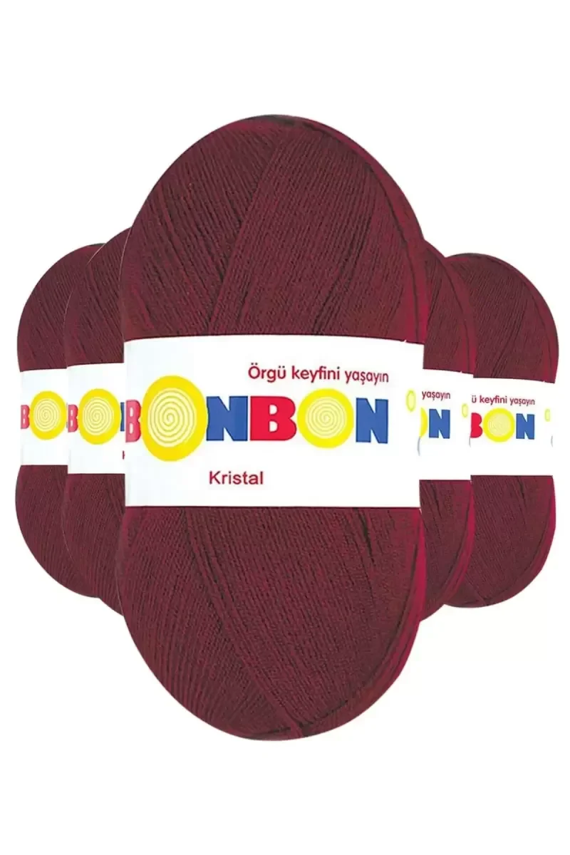 5 Adet Kristal El Örgü Lif İpi Bordo 98220 5 Adet Kristal El Örgü Lif İpi Bordo 98220