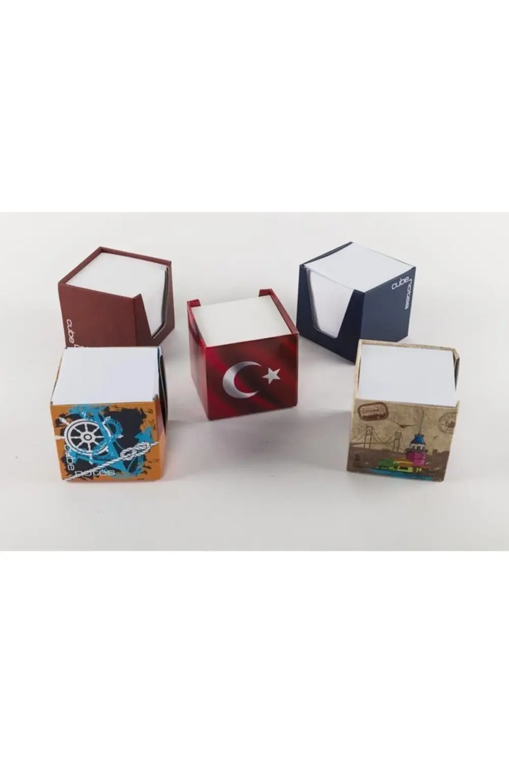 5 Adet Küp Not 500 Yp 6.5 X 6.5 Cm Kare 1.hamur Beyaz Kağıt Blok